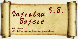 Vojislav Bojčić vizit kartica
